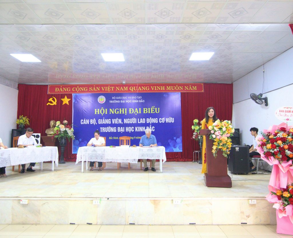 Hội nghị đại biểu Cán bộ, Giảng viên, người lao động cơ hữu Trường Đại học Kinh Bắc năm 2025